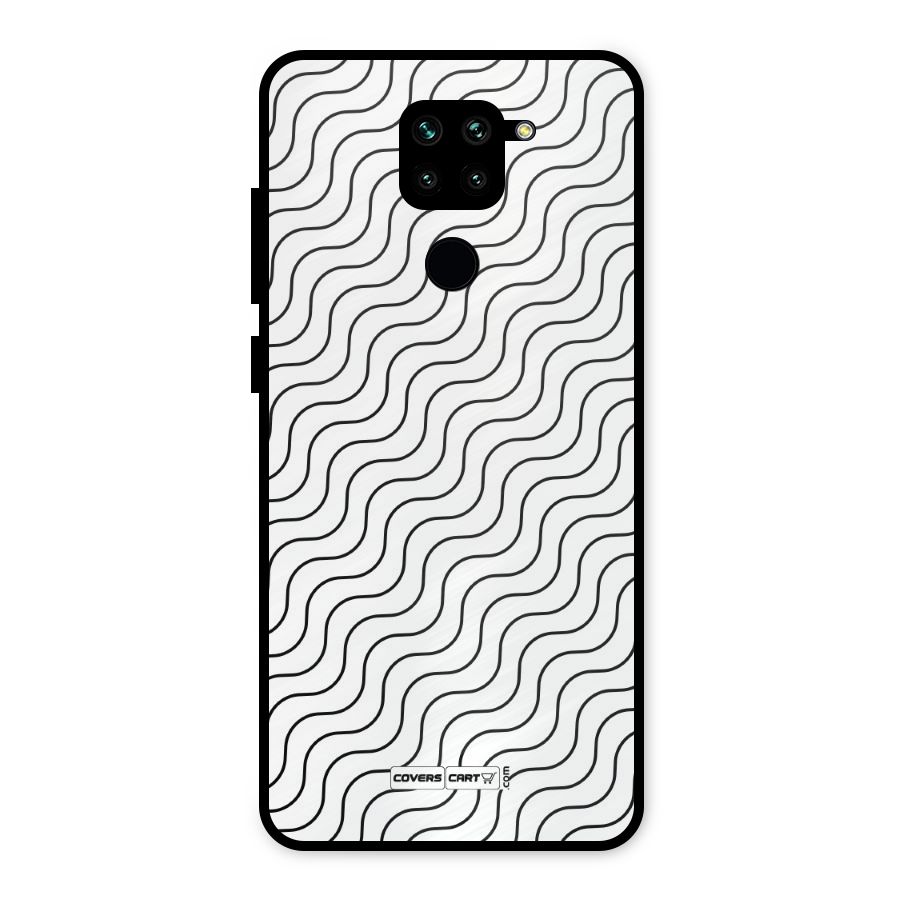 Wavy Pattern Metal Back Case for Redmi Note 9