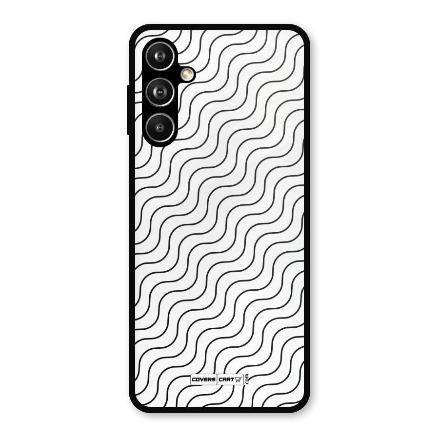 Wavy Pattern Metal Back Case for Samsung Galaxy M54