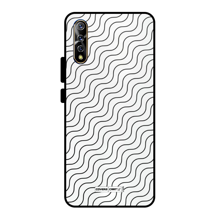 Wavy Pattern Metal Back Case for Vivo S1