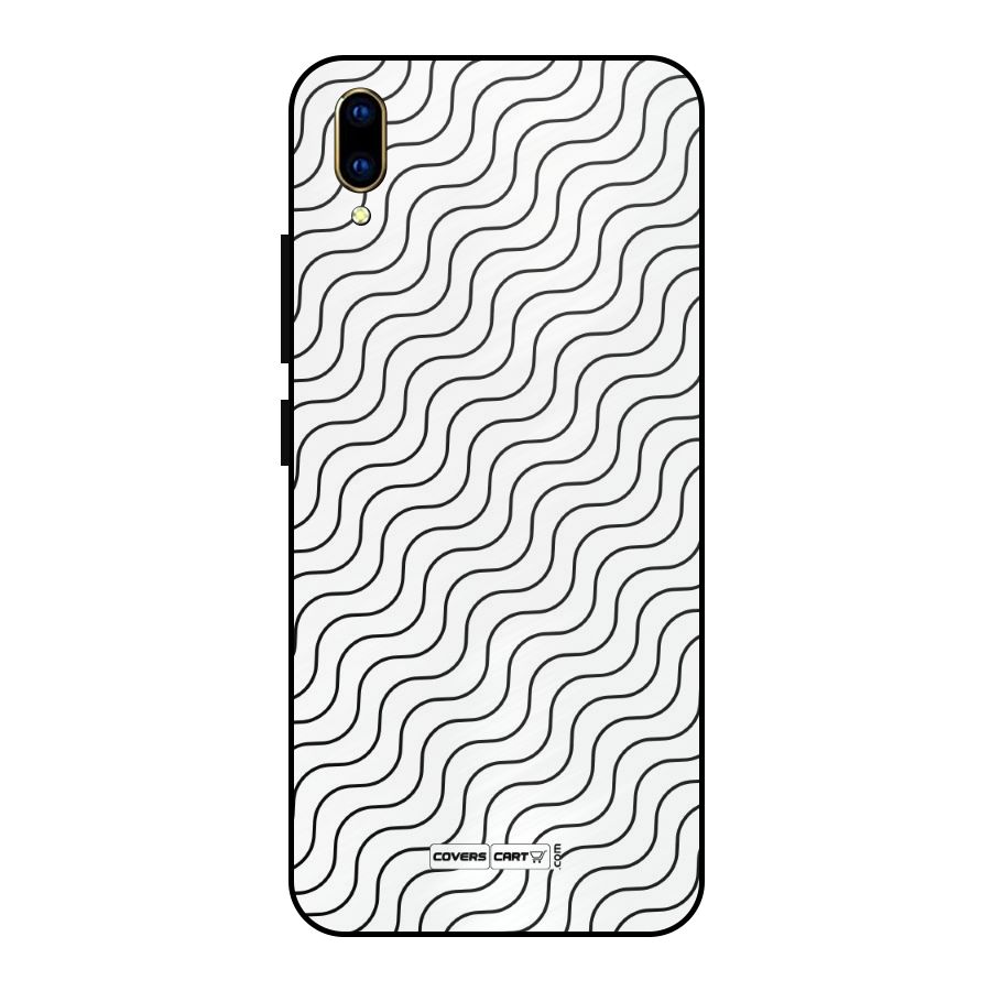 Wavy Pattern Metal Back Case for Vivo V11 Pro