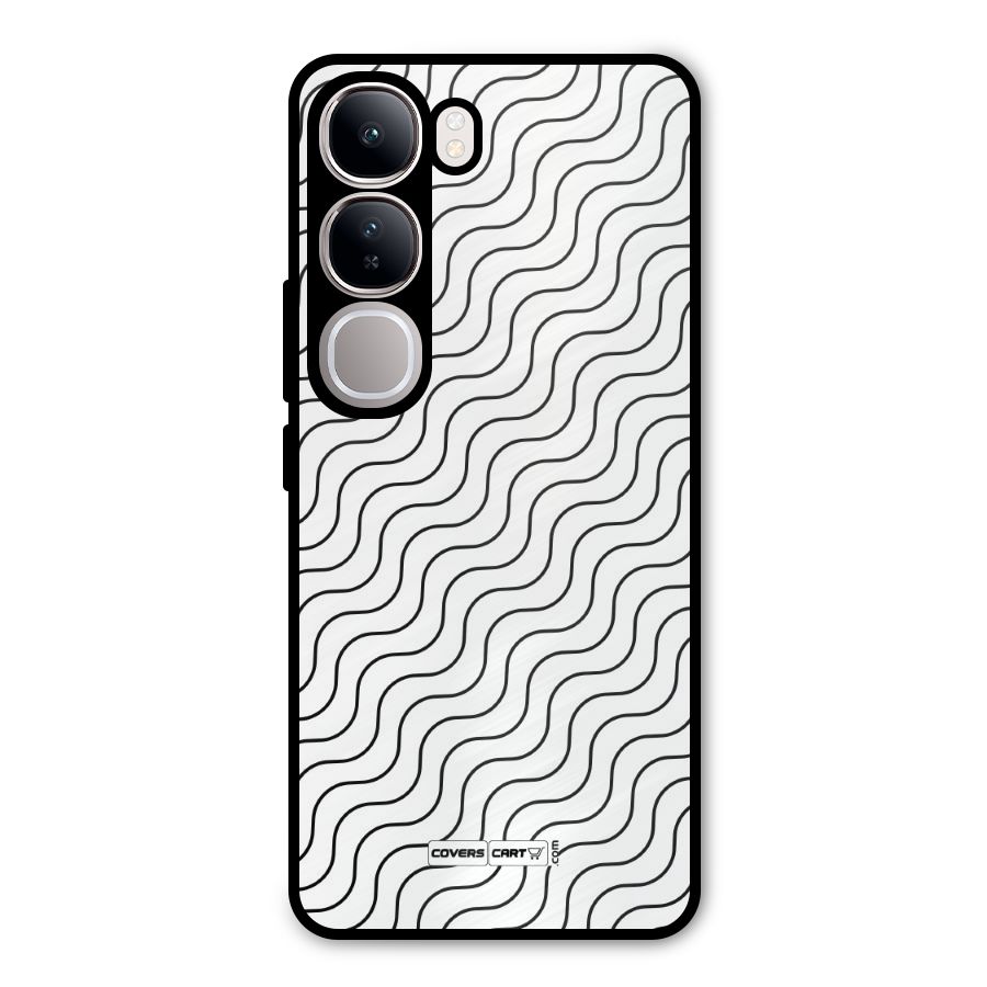 Wavy Pattern Metal Back Case for Vivo Y300