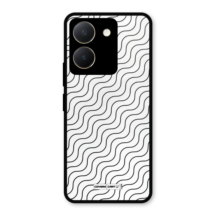 Wavy Pattern Metal Back Case for Vivo Y36