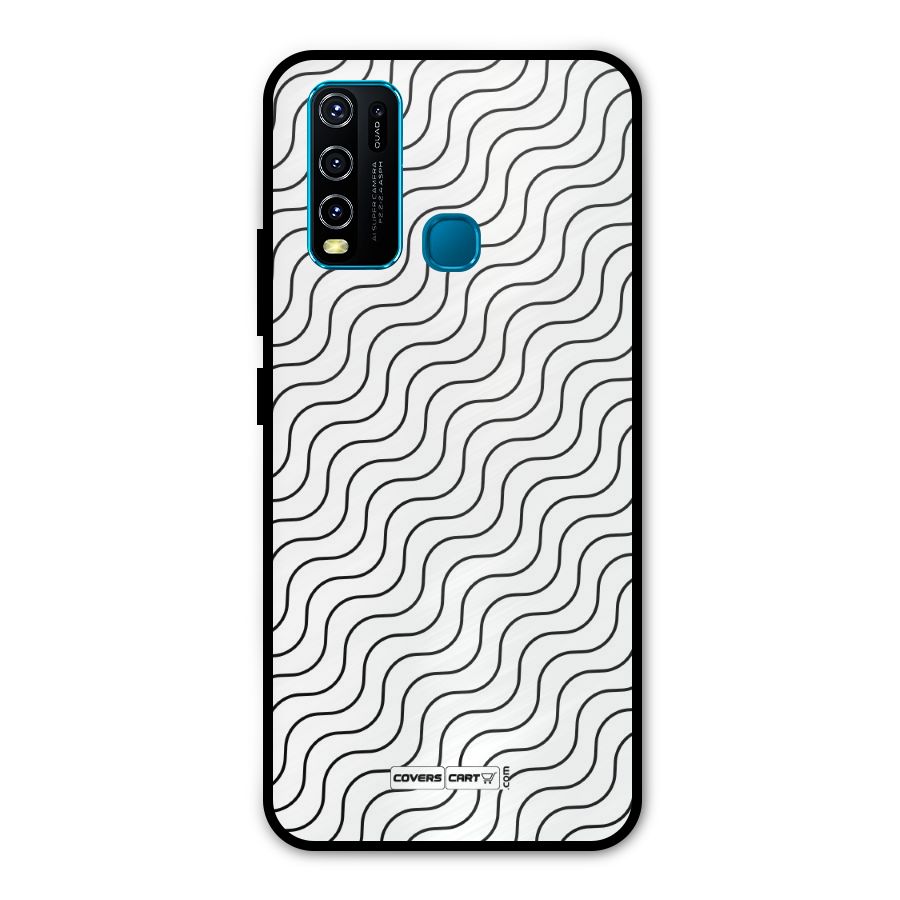 Wavy Pattern Metal Back Case for Vivo Y50