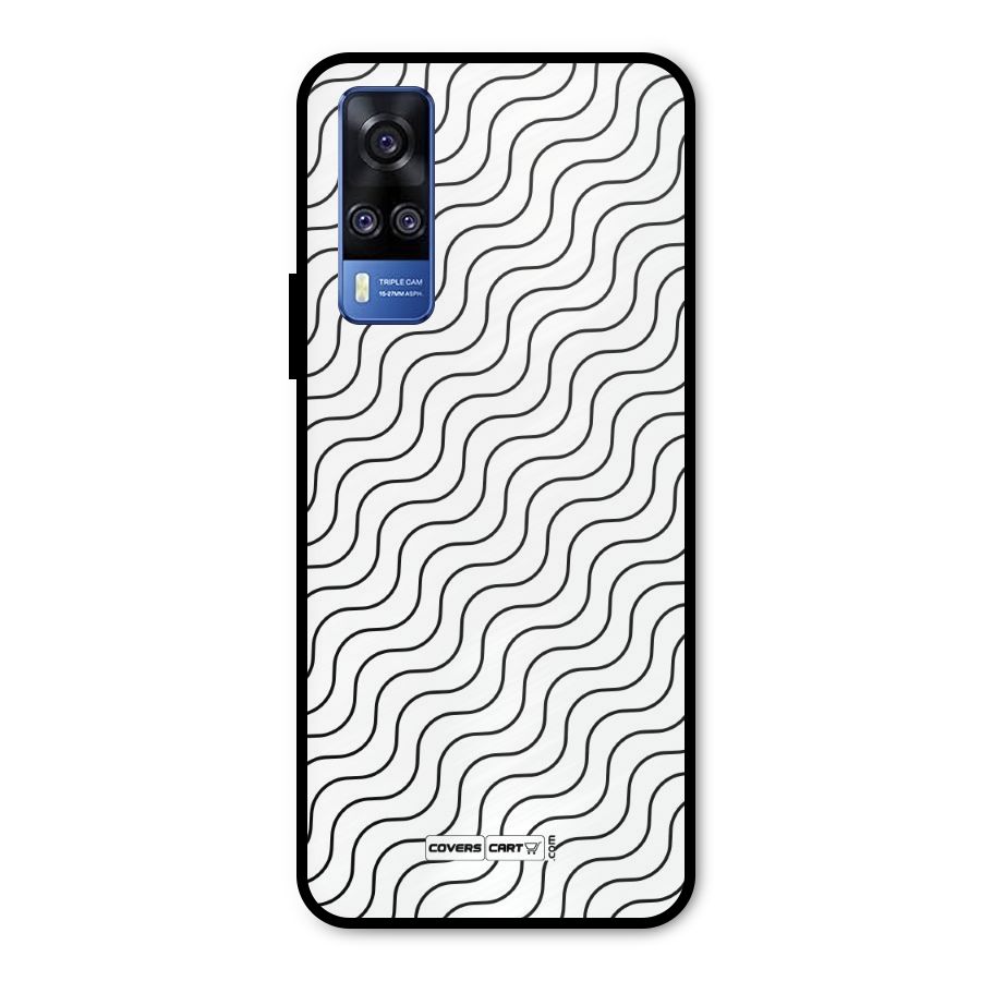Wavy Pattern Metal Back Case for Vivo Y51A