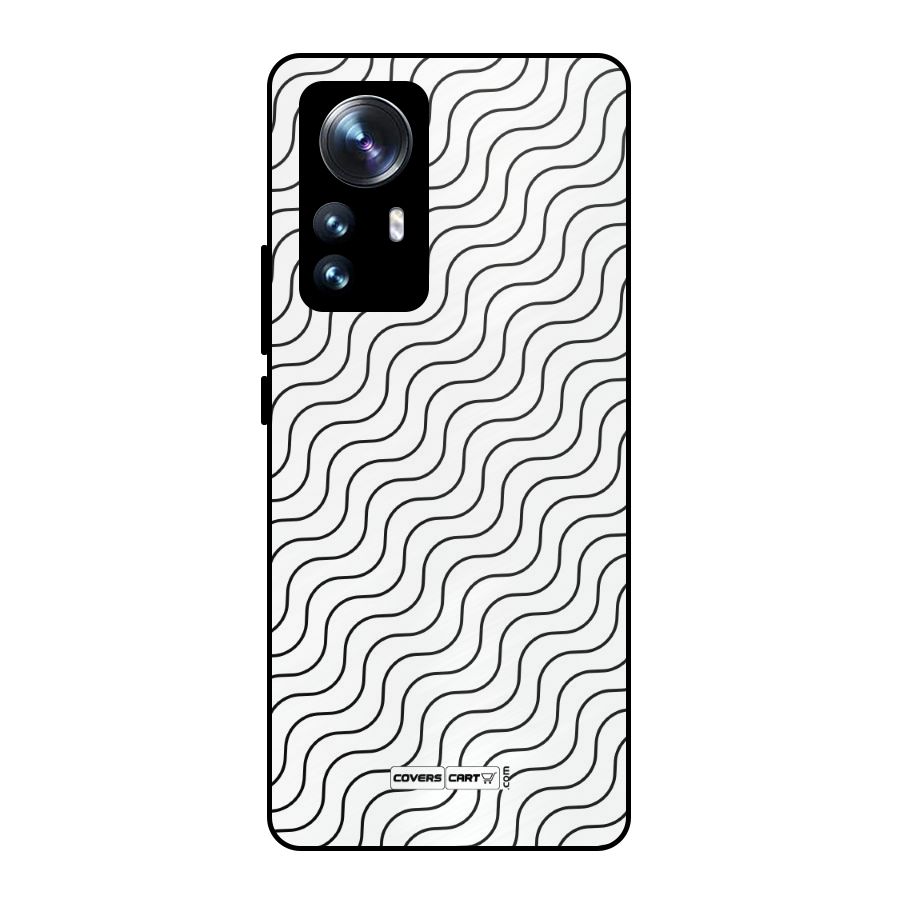 Wavy Pattern Metal Back Case for Xiaomi 12 Pro