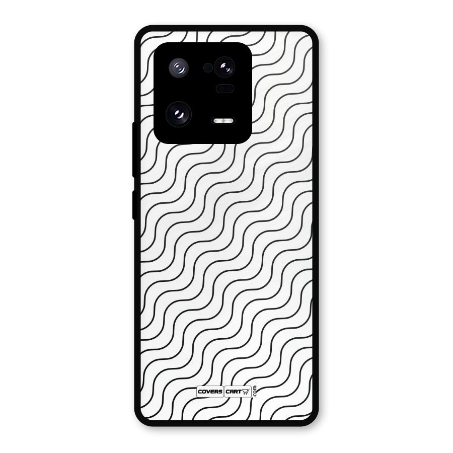 Wavy Pattern Metal Back Case for Xiaomi 13 Pro