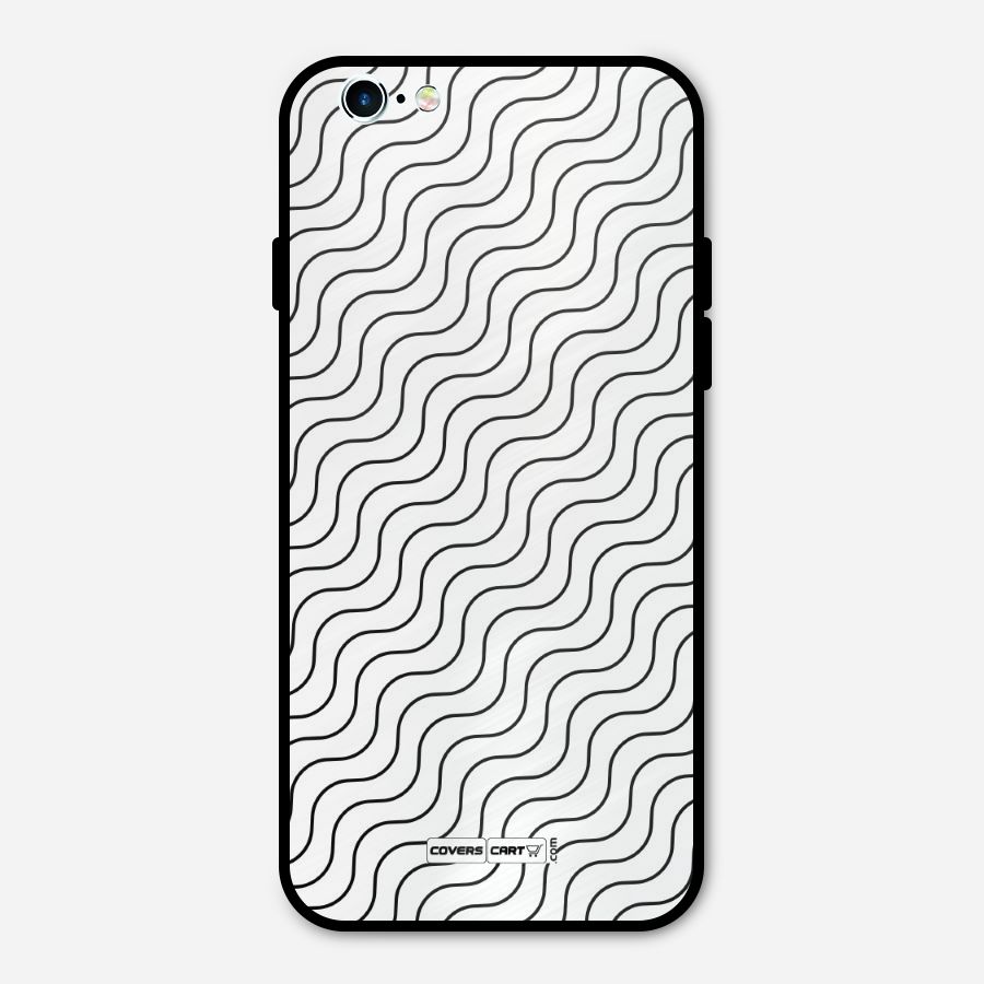 Wavy Pattern Metal Back Case for iPhone 6 6s
