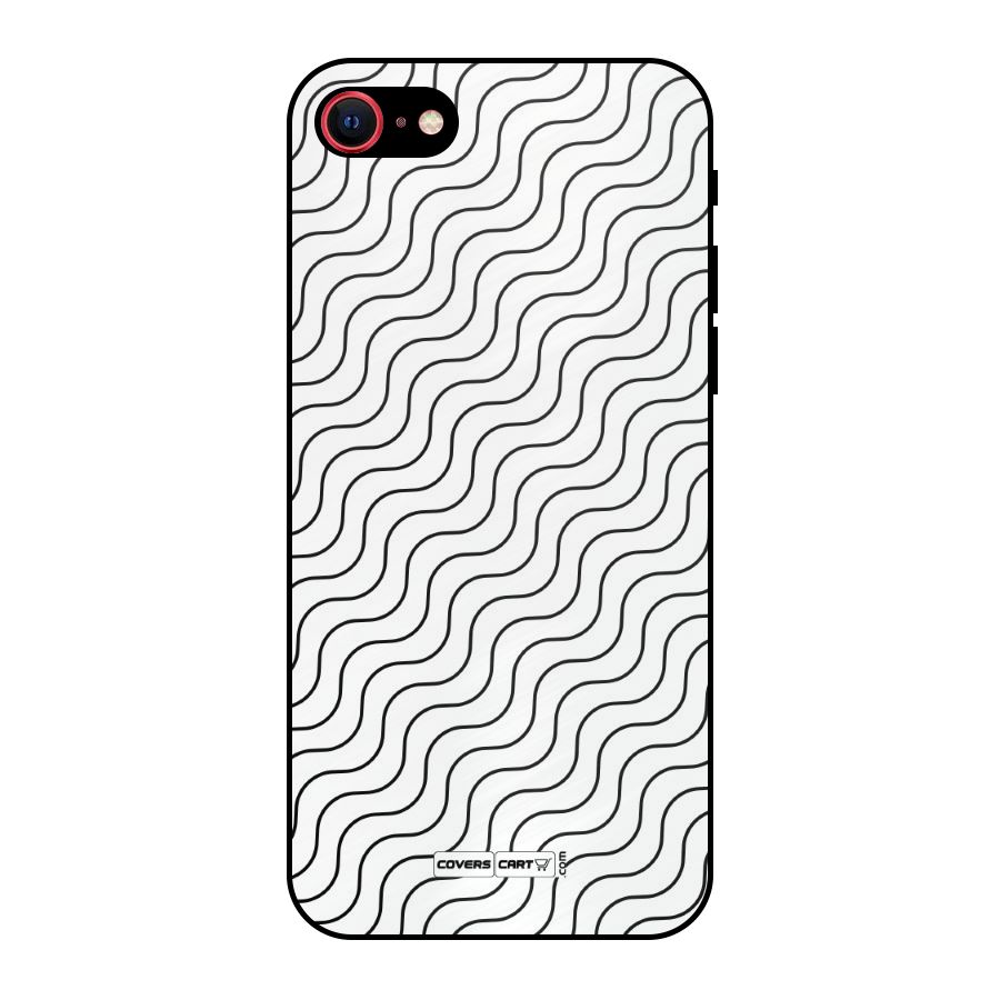 Wavy Pattern Metal Back Case for iPhone 7
