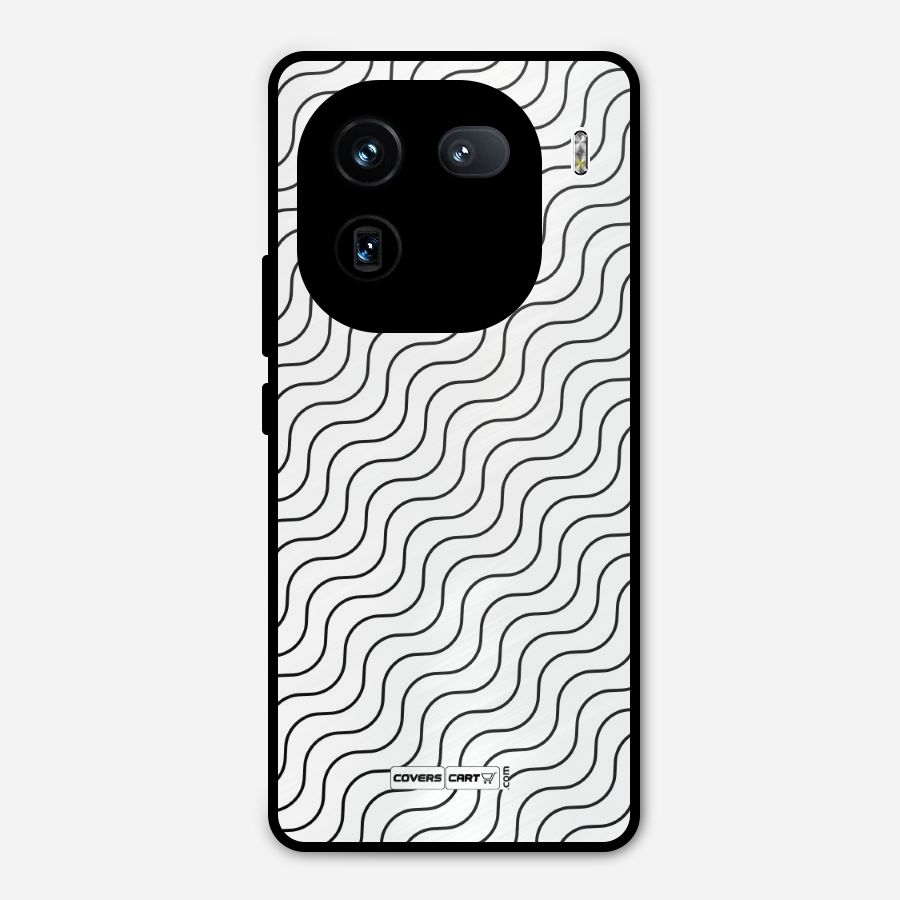 Wavy Pattern Metal Back Case for iQOO 12