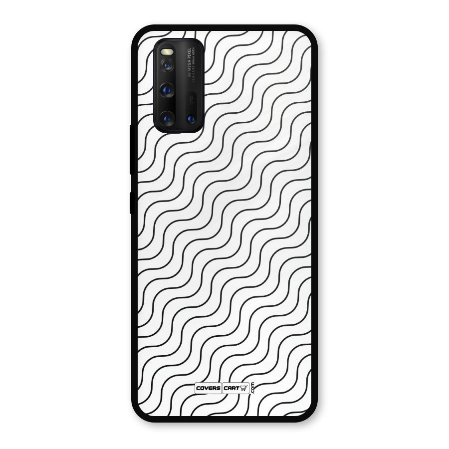 Wavy Pattern Metal Back Case for iQOO 3