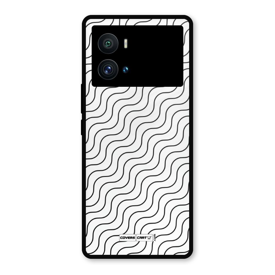 Wavy Pattern Metal Back Case for iQOO 9 Pro