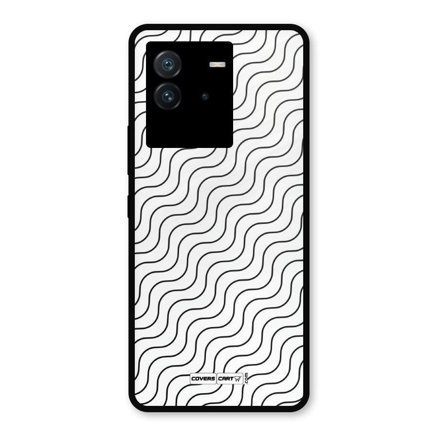 Wavy Pattern Metal Back Case for iQOO Neo 6 5G
