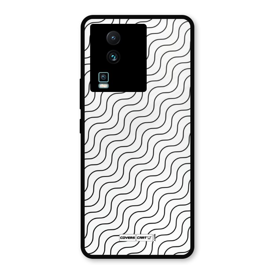 Wavy Pattern Metal Back Case for iQOO Neo 7 Pro