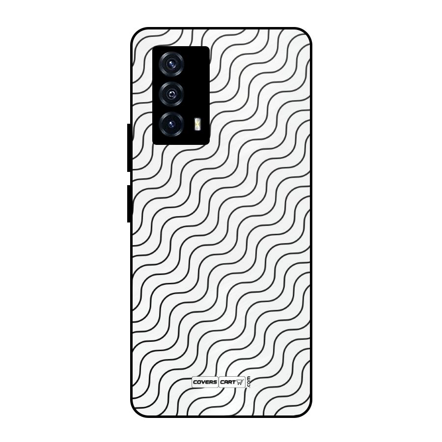 Wavy Pattern Metal Back Case for iQOO Z5