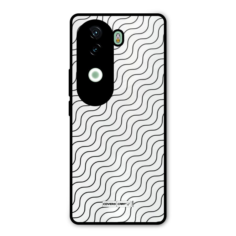 Wavy Pattern Metal Back Case for iQOO Z9s