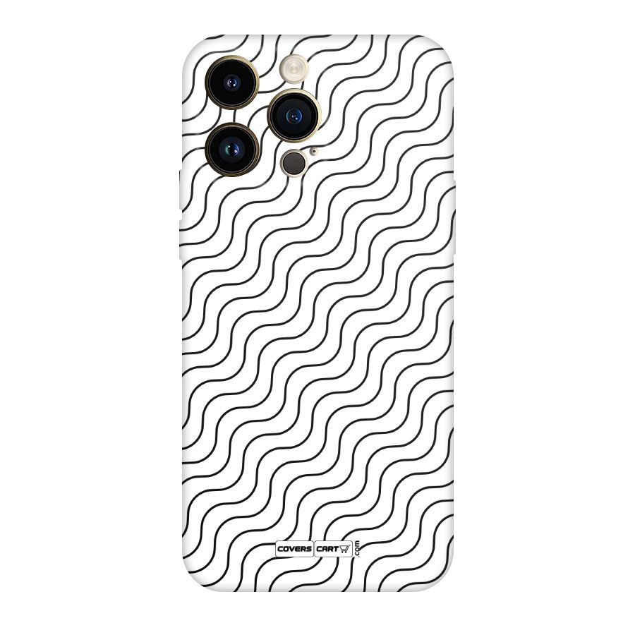 Wavy Pattern Original Polycarbonate Back Case for iPhone 14 Pro Max