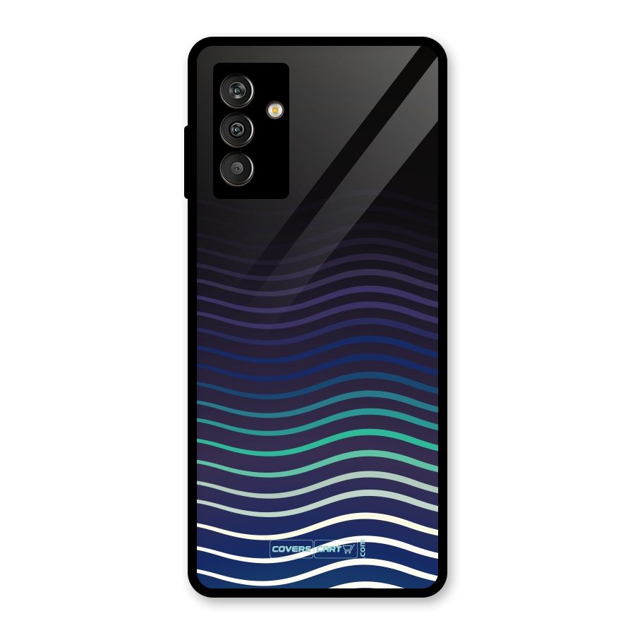 Wavy Stripes Glass Back Case for Galaxy M13