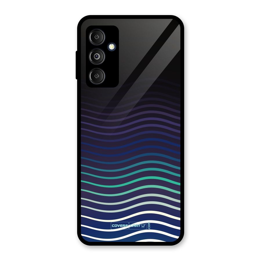 Wavy Stripes Glass Back Case for Galaxy M14 5G