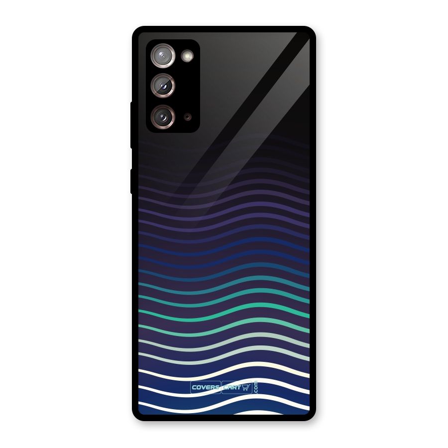 Wavy Stripes Glass Back Case for Galaxy Note 20