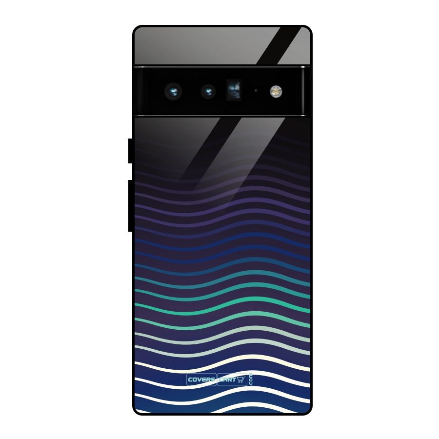 Wavy Stripes Glass Back Case for Google Pixel 6 Pro