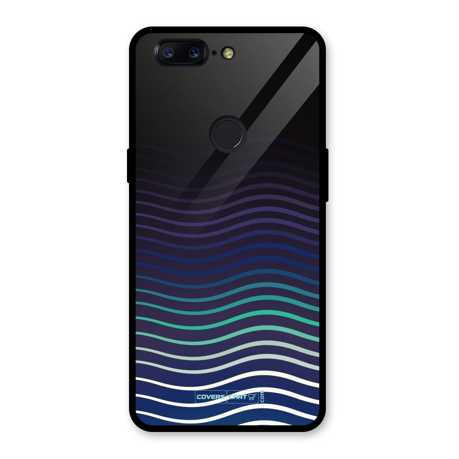 Wavy Stripes Glass Back Case for OnePlus 5T