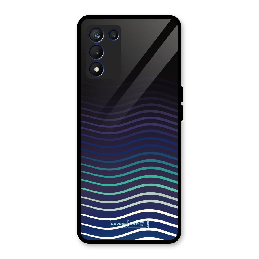 Wavy Stripes Glass Back Case for Realme 9 5G Speed