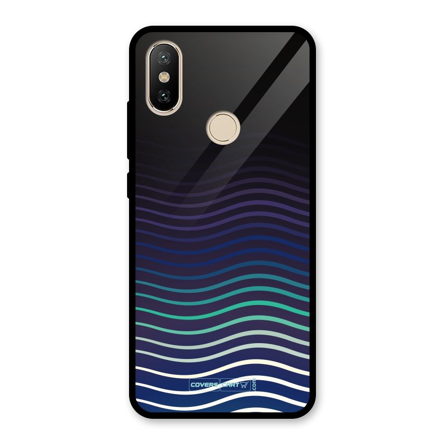 Wavy Stripes Glass Back Case for Redmi A2