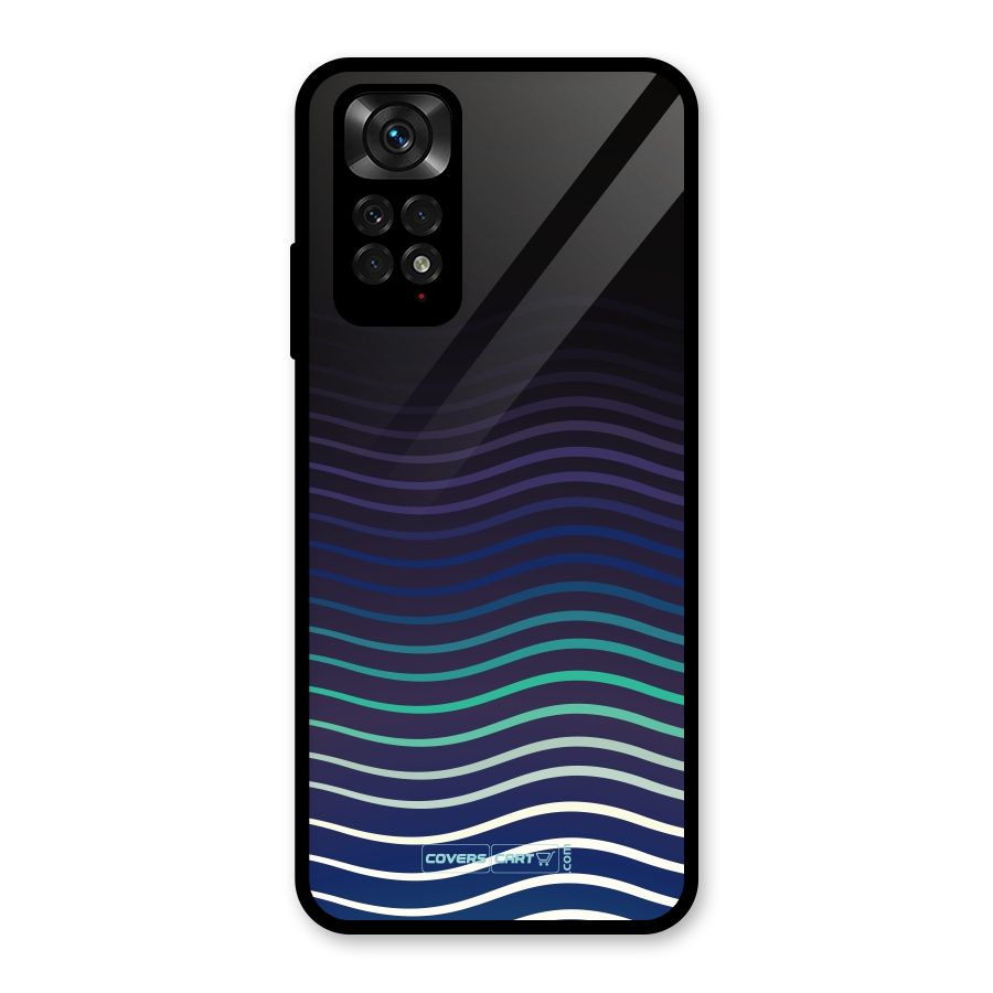 Wavy Stripes Glass Back Case for Redmi Note 11S