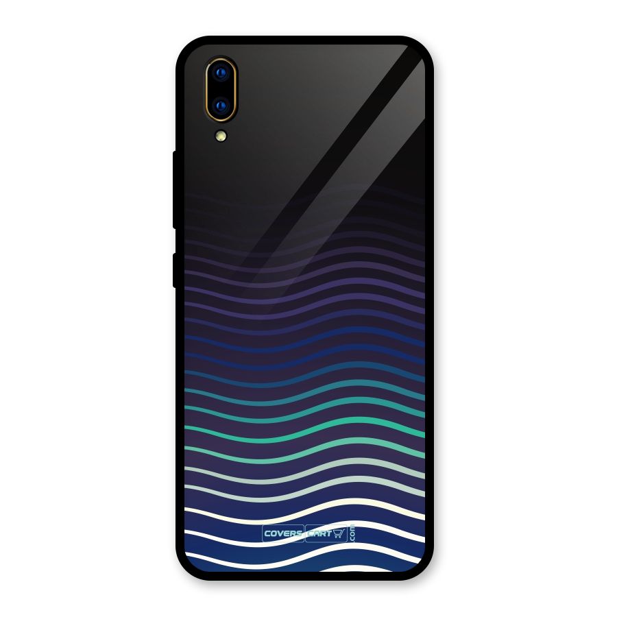 Wavy Stripes Glass Back Case for Vivo V11 Pro