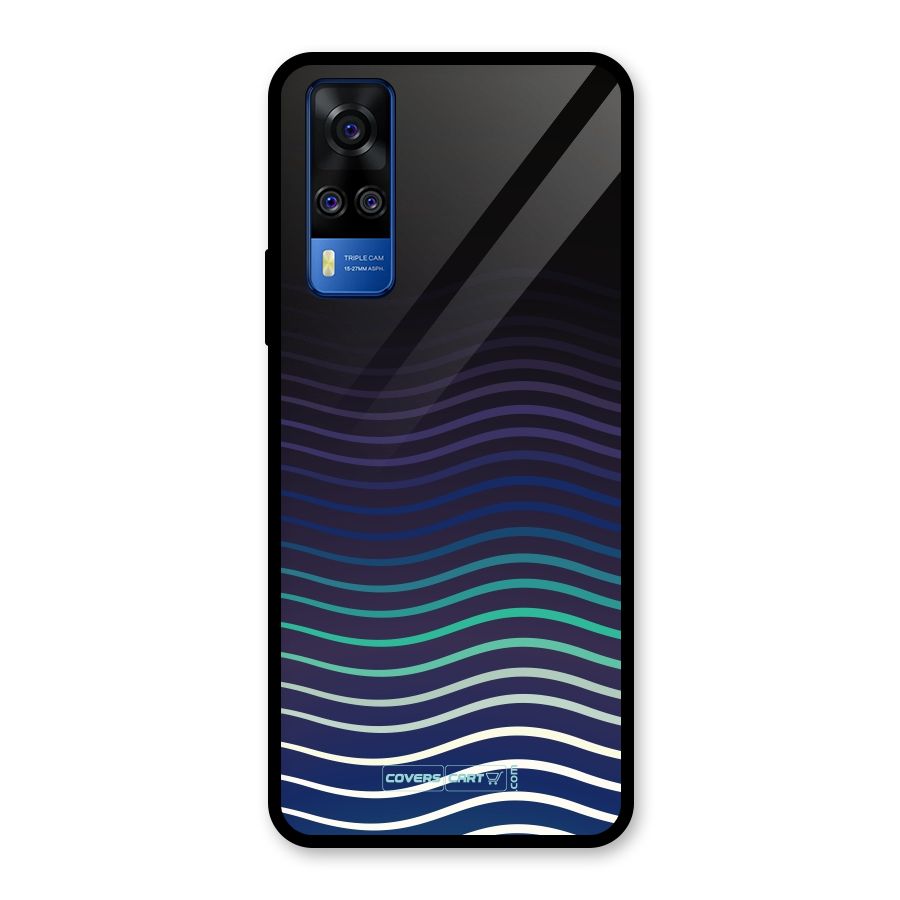 Wavy Stripes Glass Back Case for Vivo Y31