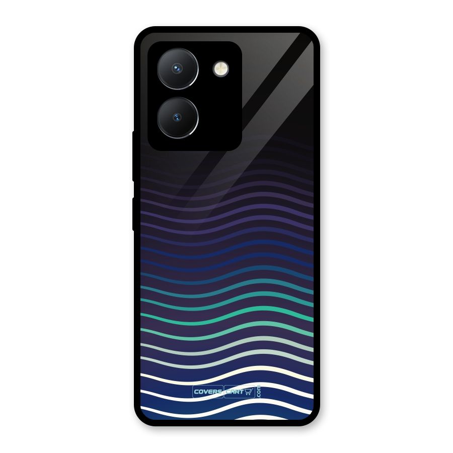 Wavy Stripes Glass Back Case for Vivo Y36