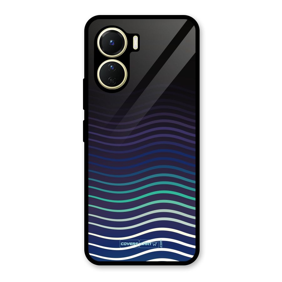 Wavy Stripes Glass Back Case for Vivo Y56