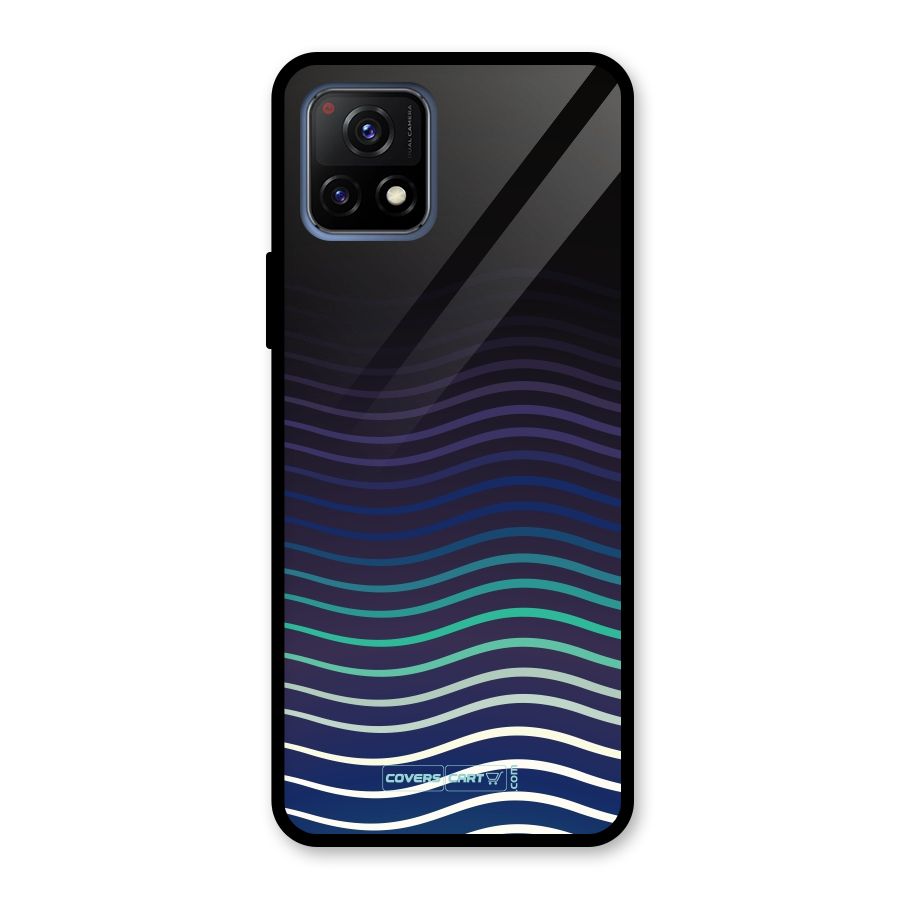 Wavy Stripes Glass Back Case for Vivo Y72 5G