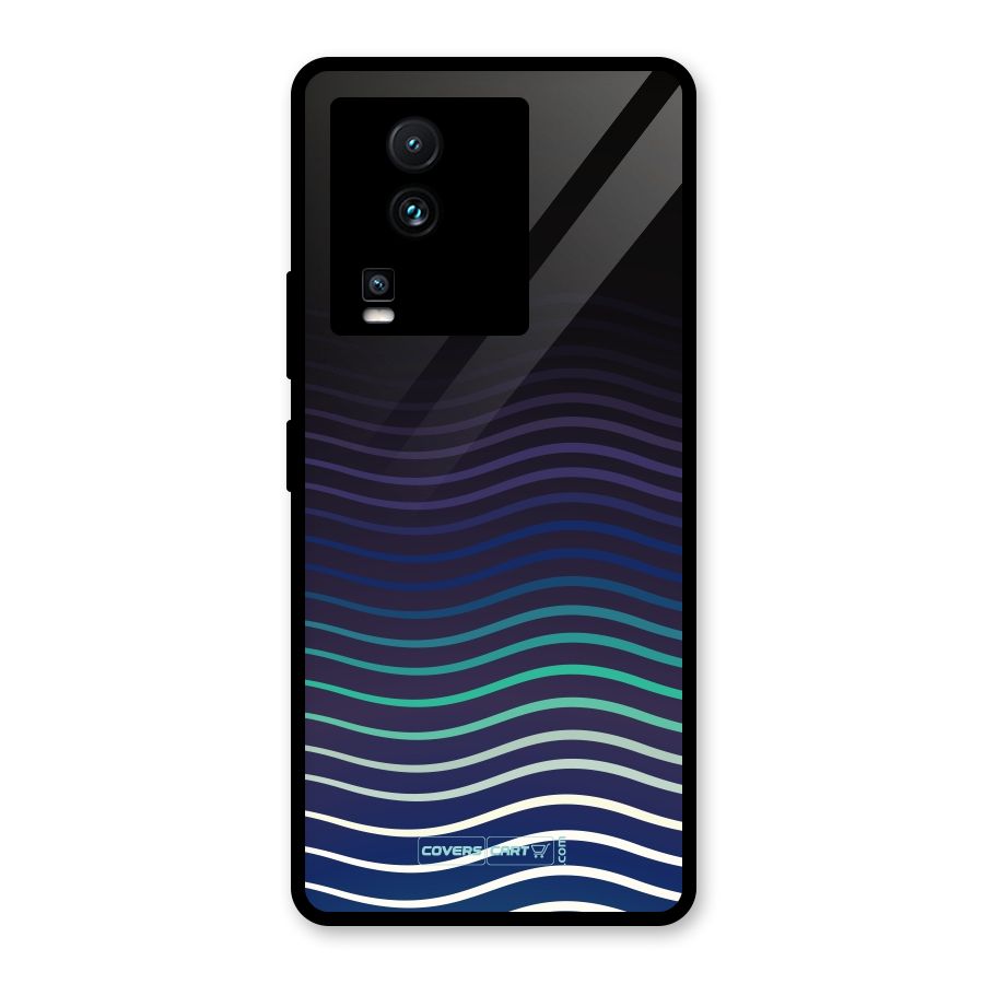Wavy Stripes Glass Back Case for Vivo iQOO Neo 7 Pro