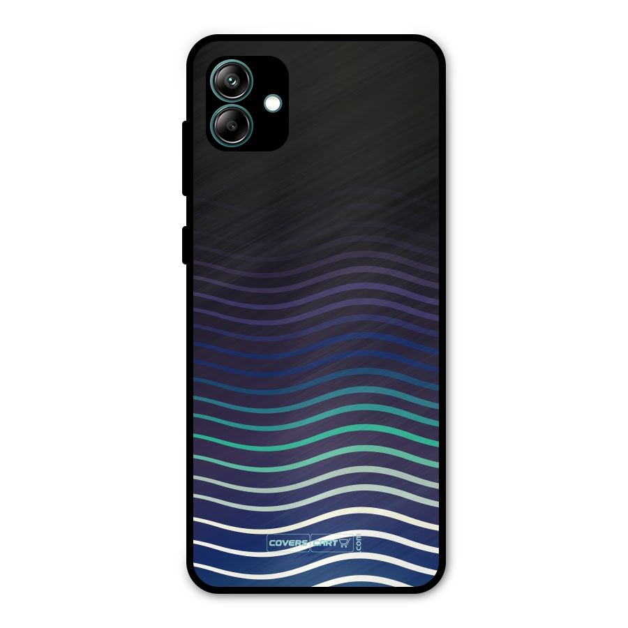 Wavy Stripes Metal Back Case for Galaxy A04