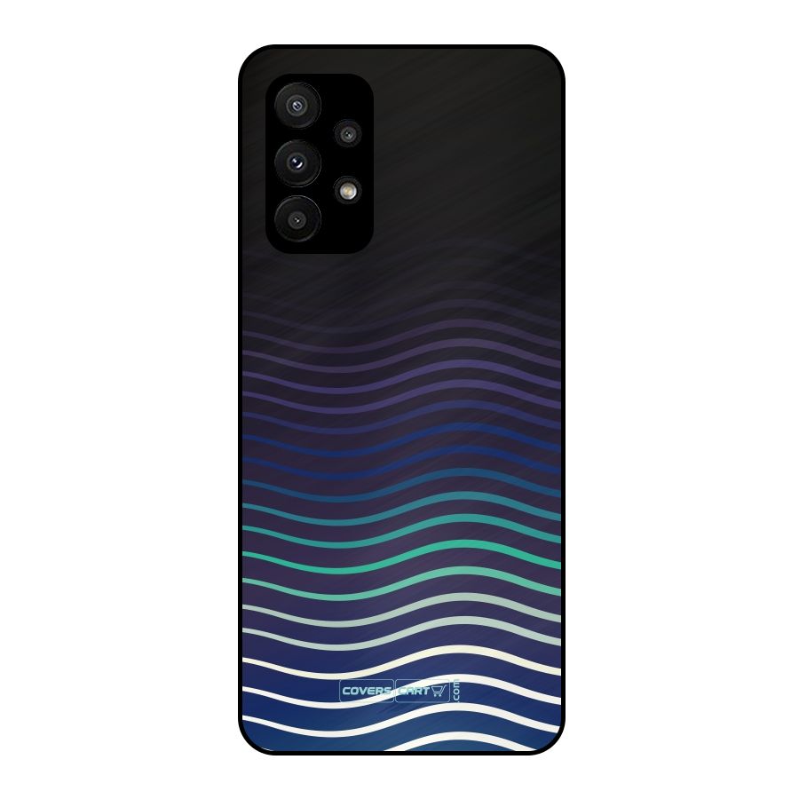 Wavy Stripes Metal Back Case for Galaxy A23