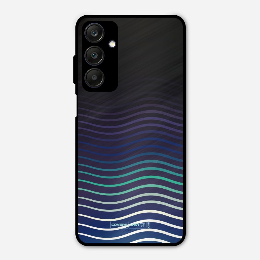 Wavy Stripes Metal Back Case for Galaxy A25 5G