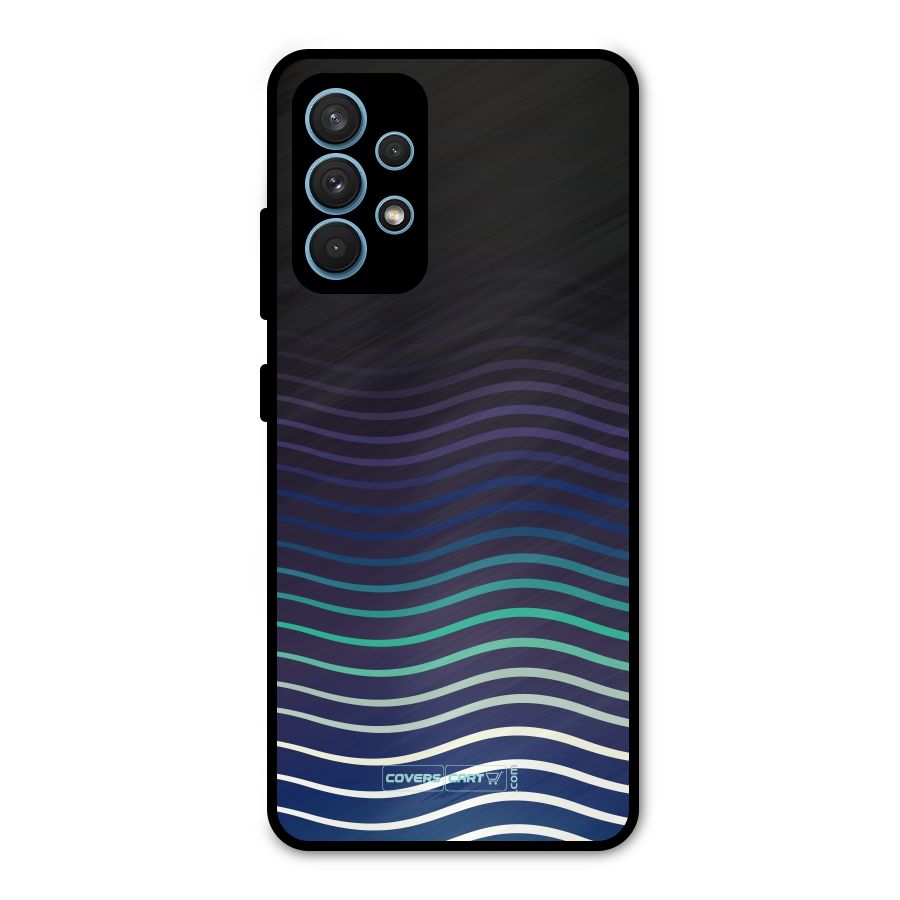 Wavy Stripes Metal Back Case for Galaxy A32