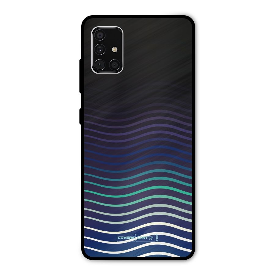 Wavy Stripes Metal Back Case for Galaxy A51