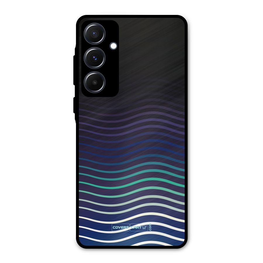 Wavy Stripes Metal Back Case for Galaxy A55