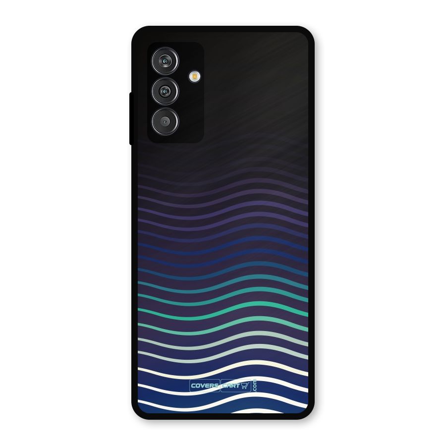 Wavy Stripes Metal Back Case for Galaxy F13