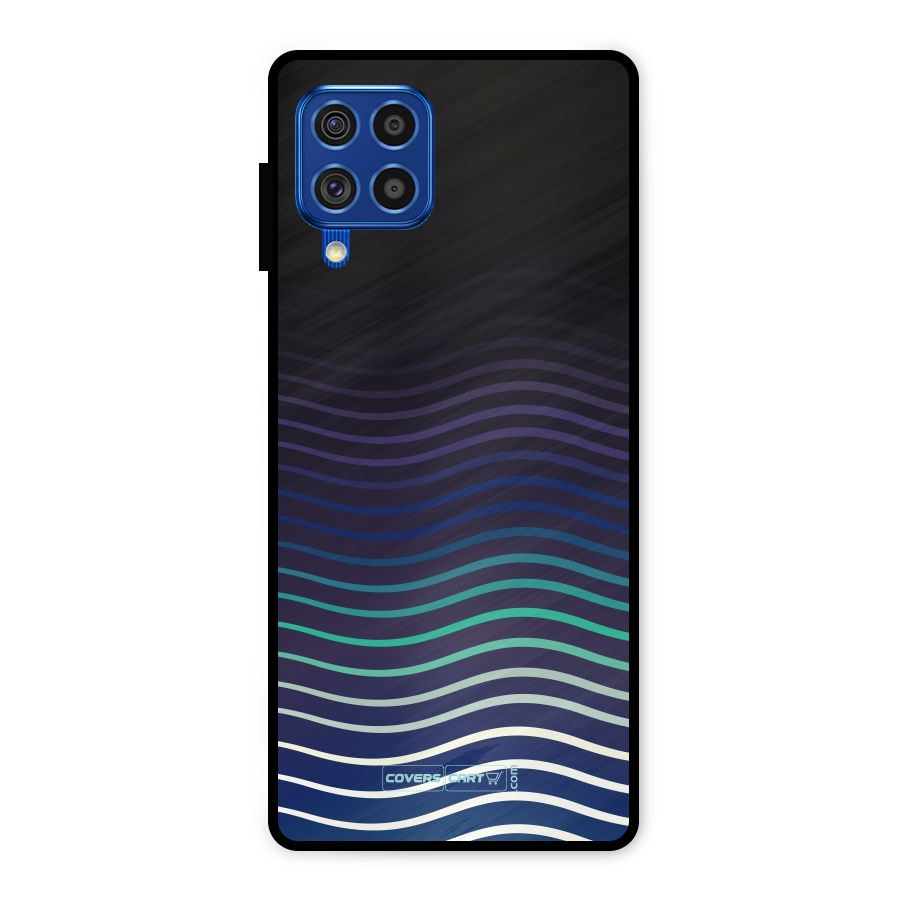 Wavy Stripes Metal Back Case for Galaxy F62