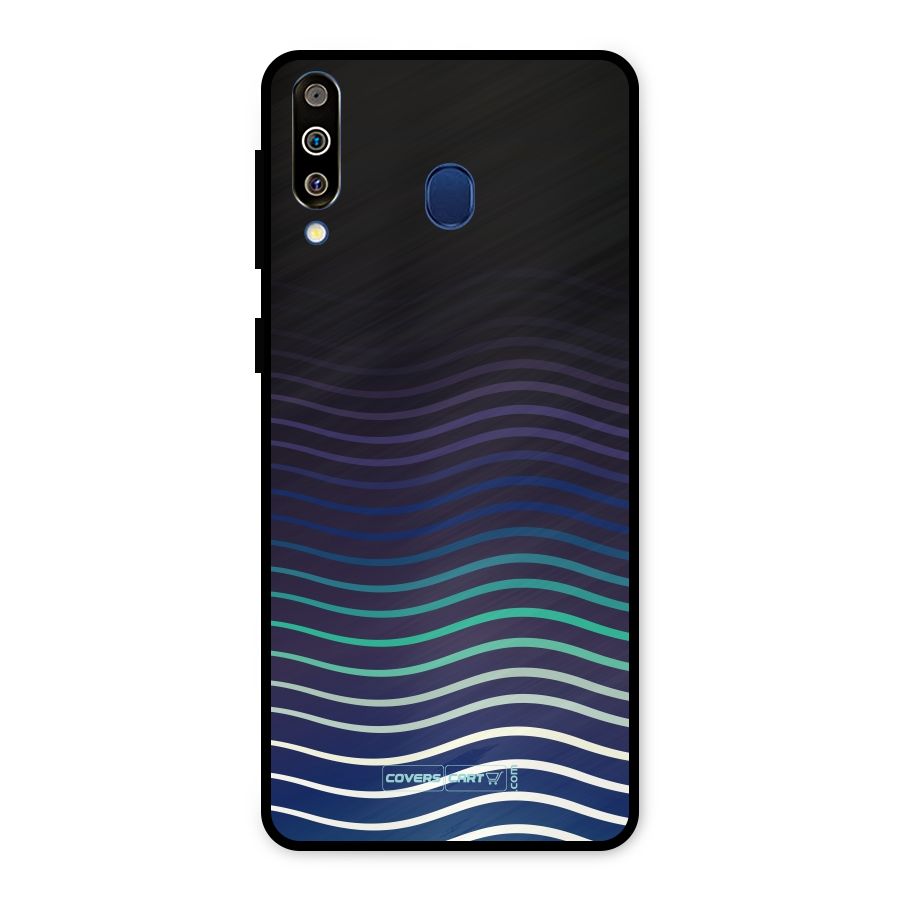 Wavy Stripes Metal Back Case for Galaxy M30