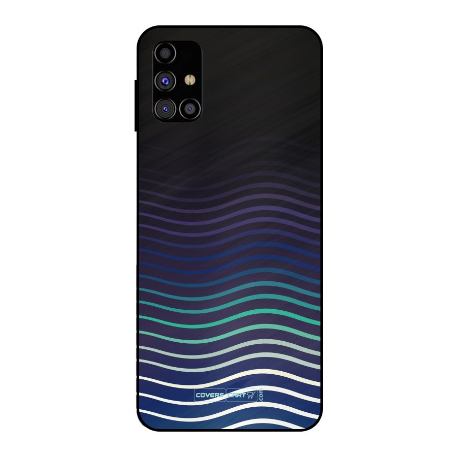 Wavy Stripes Metal Back Case for Galaxy M31s
