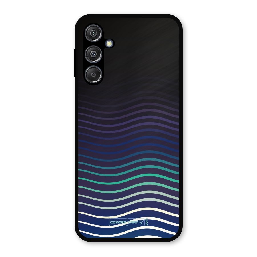 Wavy Stripes Metal Back Case for Galaxy M34 5G