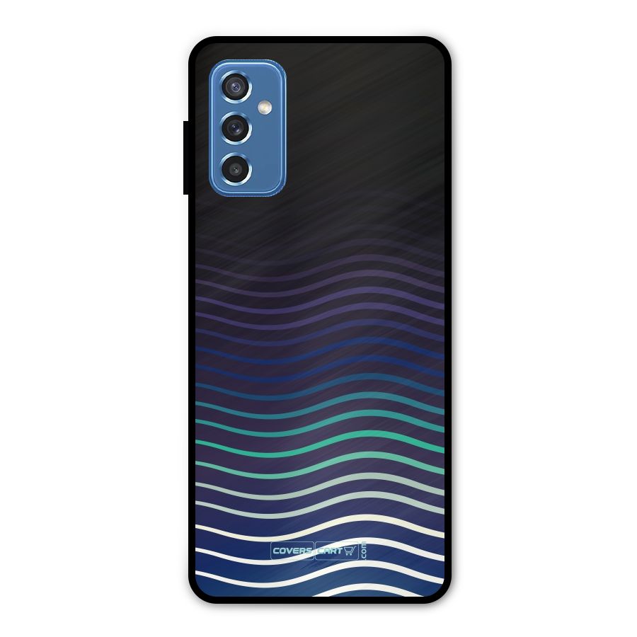 Wavy Stripes Metal Back Case for Galaxy M52 5G
