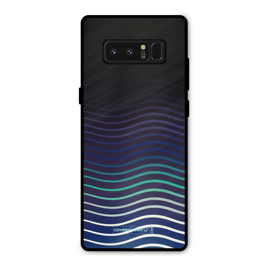 Wavy Stripes Metal Back Case for Galaxy Note 8