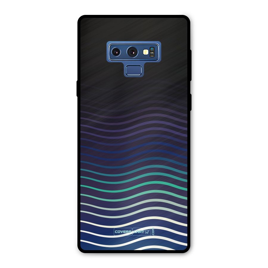 Wavy Stripes Metal Back Case for Galaxy Note 9
