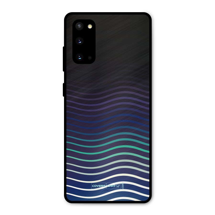 Wavy Stripes Metal Back Case for Galaxy S20