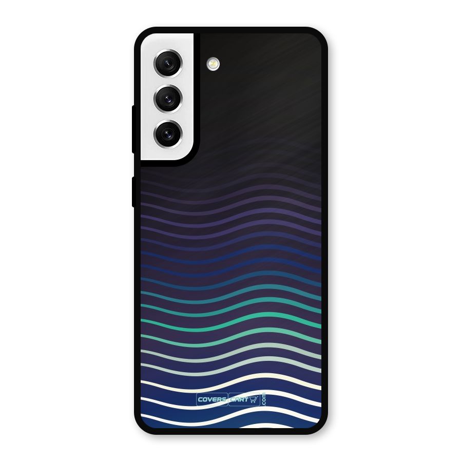Wavy Stripes Metal Back Case for Galaxy S21 FE 5G
